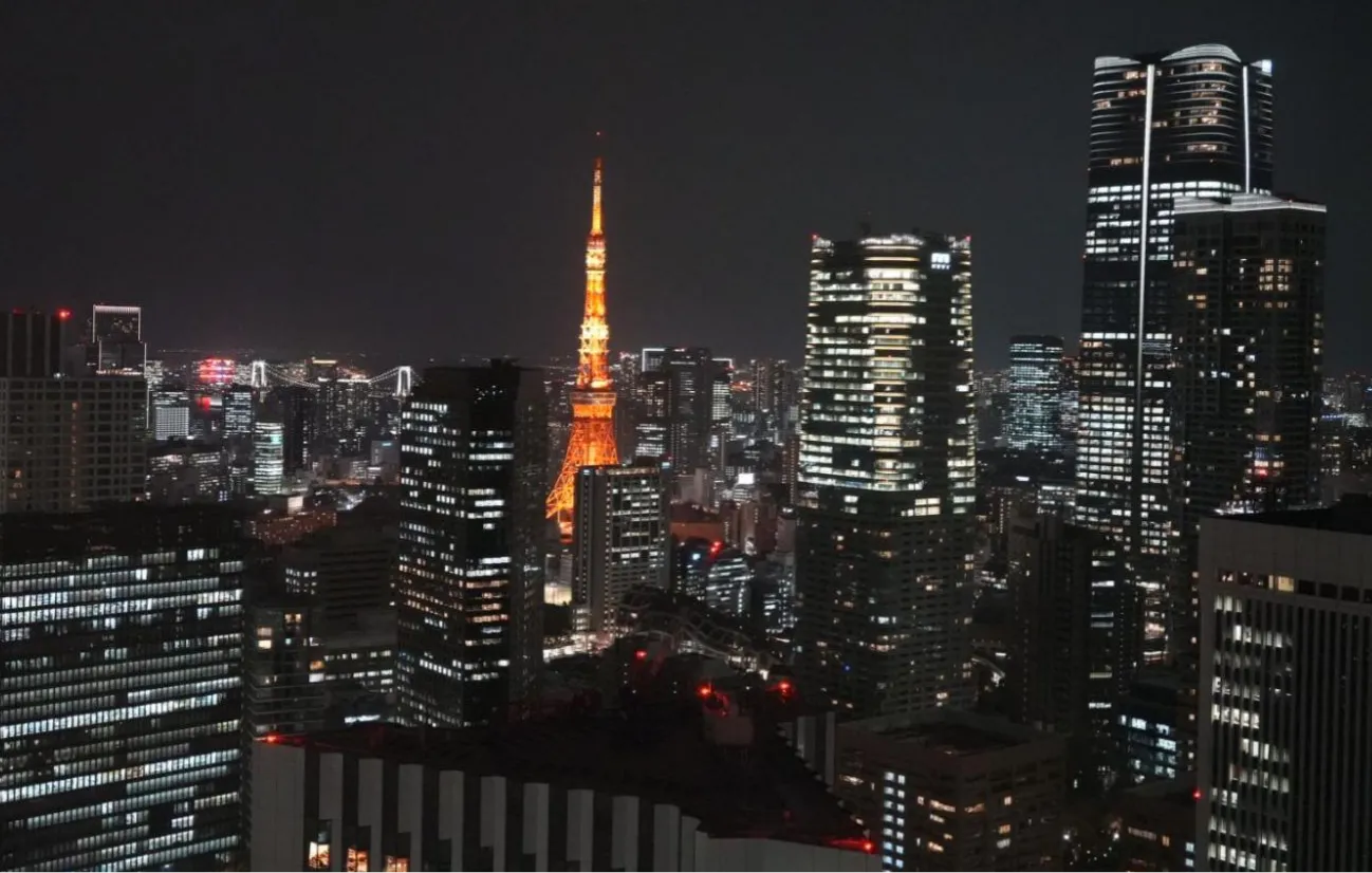 38階「カメリア」から望む東京タワーの夜景