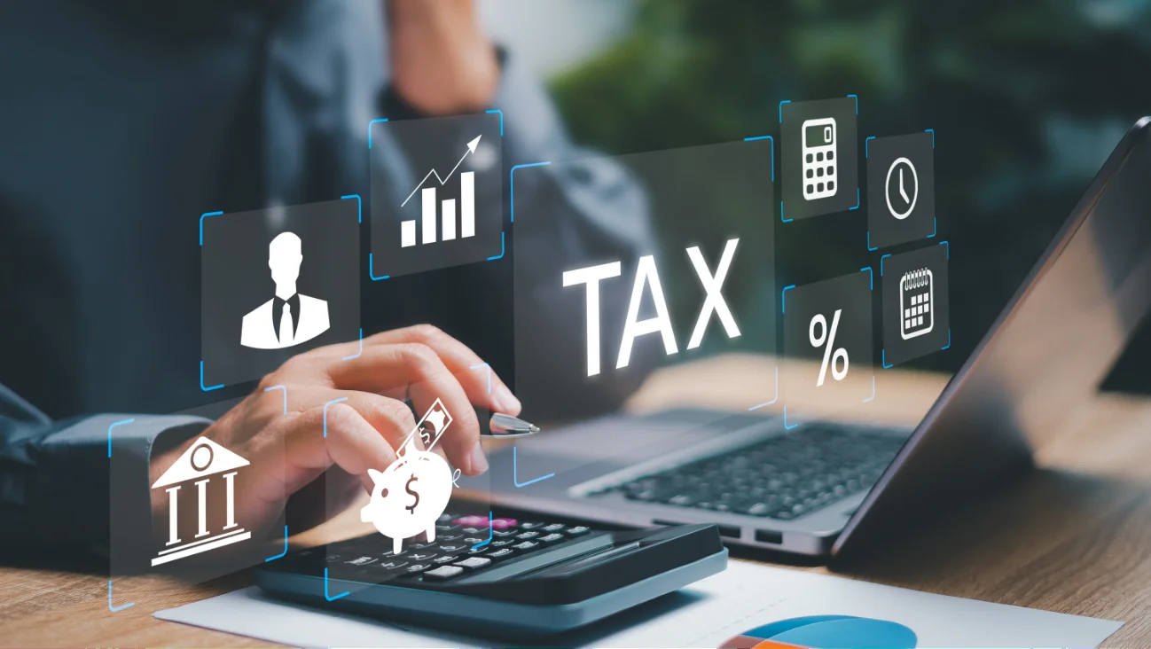税金・経費の決済を表すTAXのイメージ