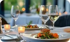 最大3名様無料のダイニング：優待・サービスのイメージ画像