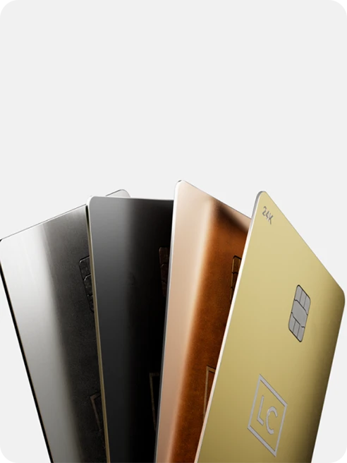 四枚のラグジュアリーカード